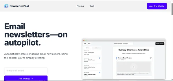 Newsletter Pilot