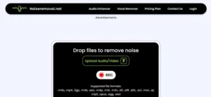 NoiseRemoval.net homepage