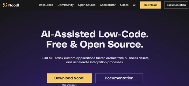 Noodl homepage