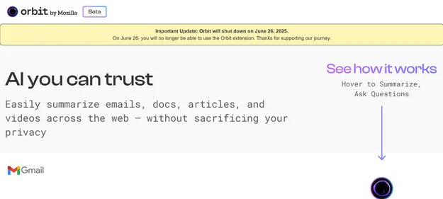Orbit by Mozilla.home