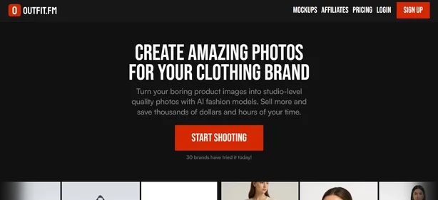 Outfit.fm.home