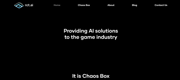 RCT AI homepage