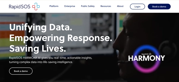 RapidSOS homepage