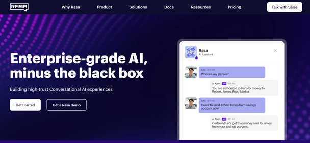 Rasa homepage