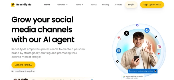 ReachifyMe homepage