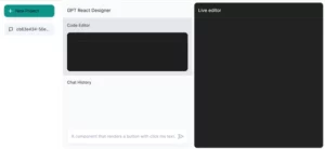 React GPT Designer homepage
