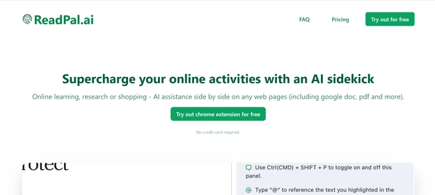 ReadPal AI homepage