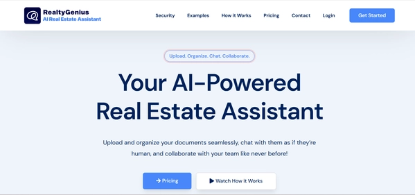 RealtyGenius homepage