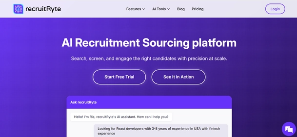 RecruitRyte homepage