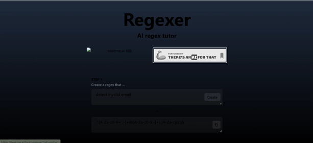 Regexer homepage