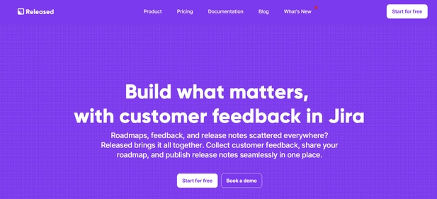 Released homepage