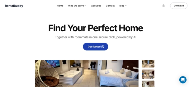 RentalBuddy homepage