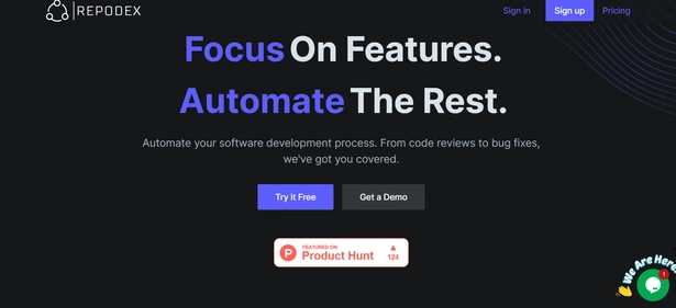 Repodex homepage
