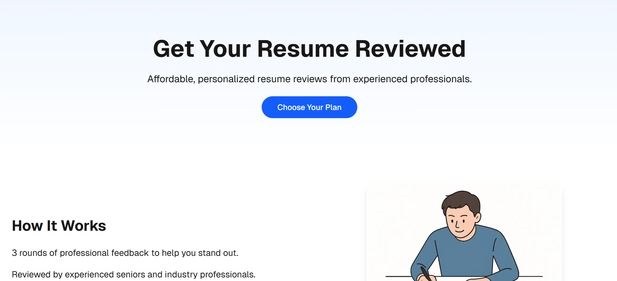 Resume Review Sigma homepage