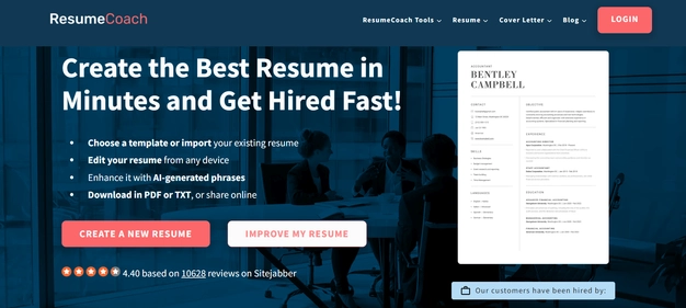 ResumeCoach homepage
