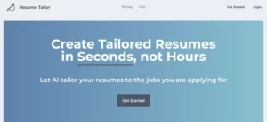 ResumeTailor homepage
