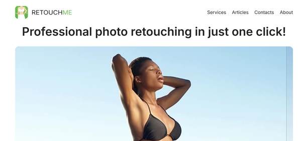 RetouchMe homepage