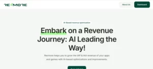 RevMore AI homepage