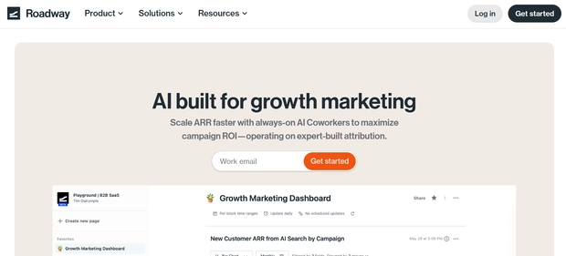 Roadway AI homepage