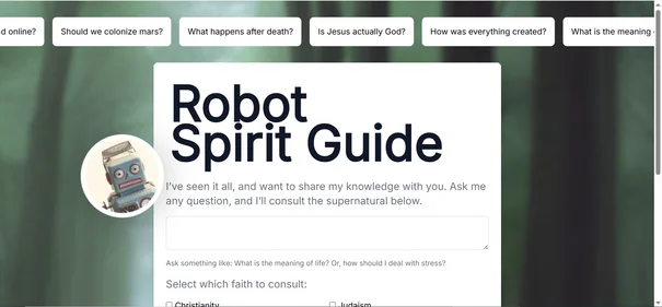 Robot Spirit Guide