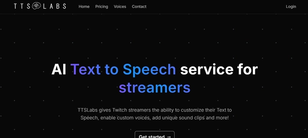 TTSLabs homepage
