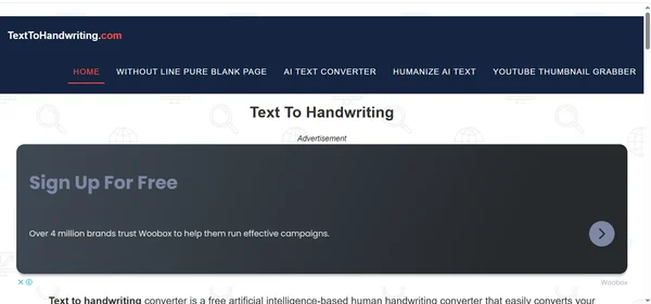 Text to Handwriting