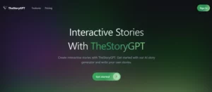 TheStoryGPT homepage