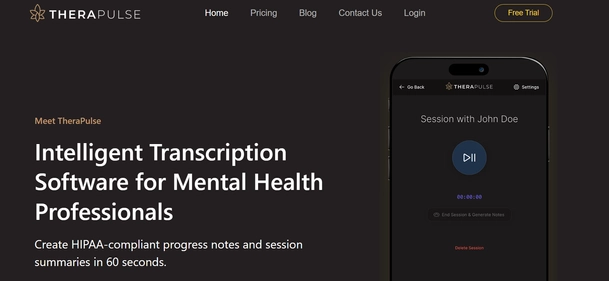 Therapulse homepage