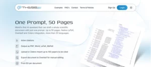 ThesisAI homepage