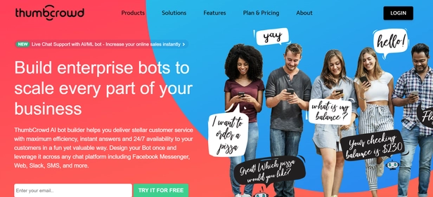 ThumbCrowd homepage