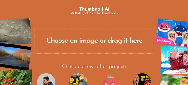 ThumbnailAI homepage