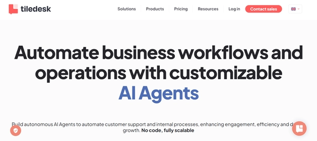 Tiledesk homepage