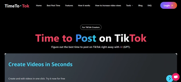 TimeToTok homepage
