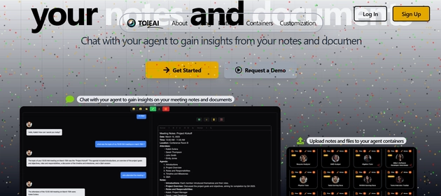 ToleAI homepage
