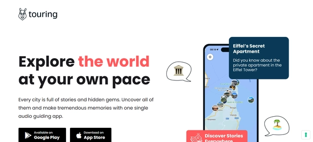 Touring homepage