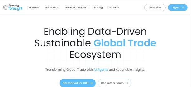 Trade Foresight homepage