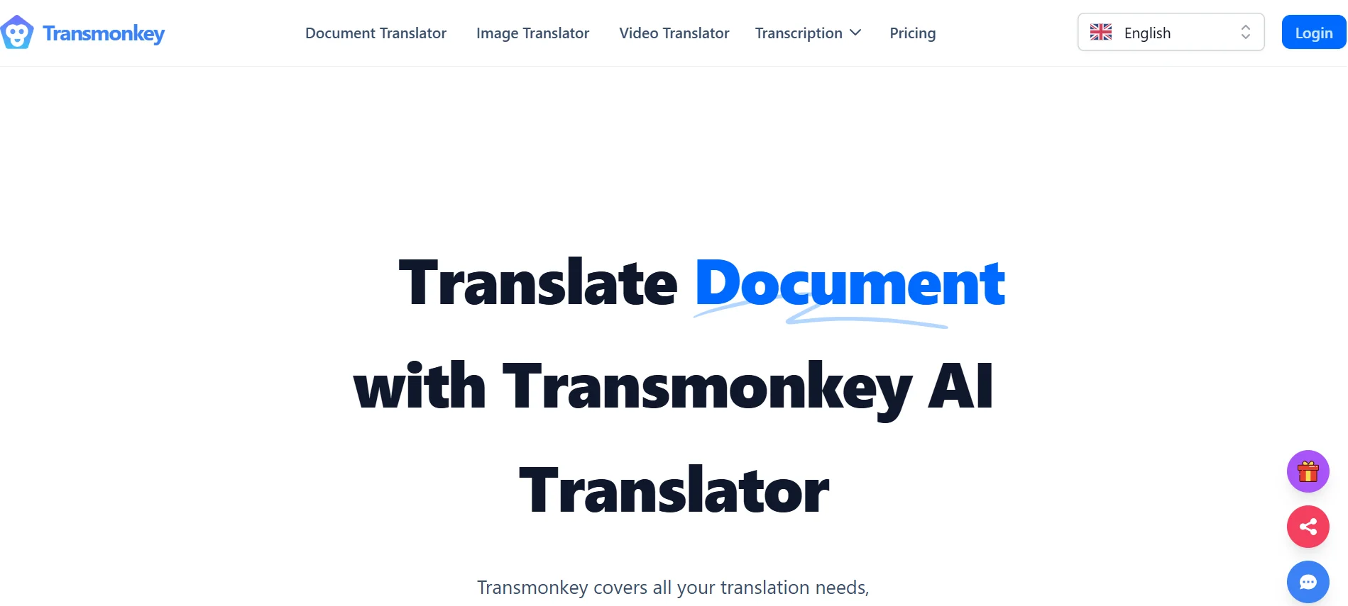 TransMonkey homepage
