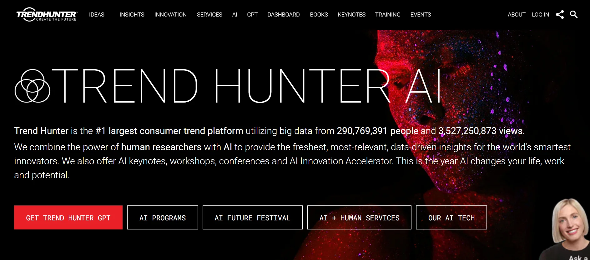 Trend Hunter homepage
