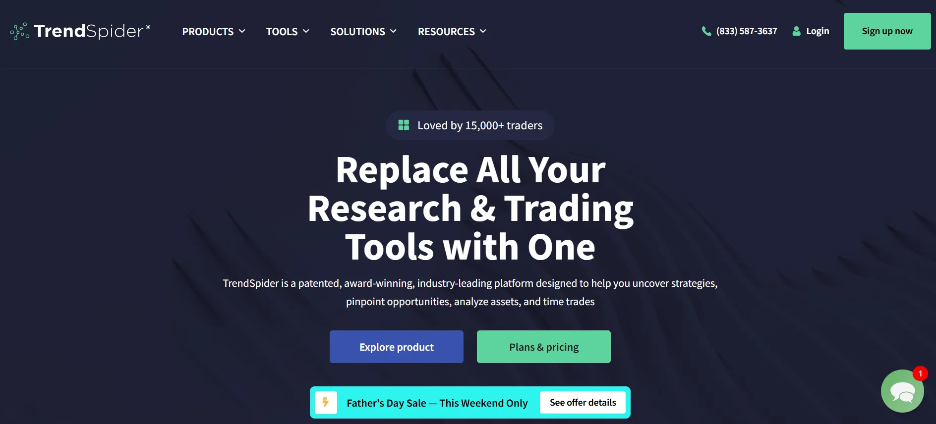 TrendSpider homepage