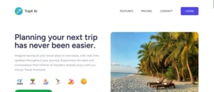 TripX AI homepage