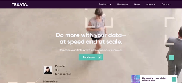 Truata Calibrate homepage