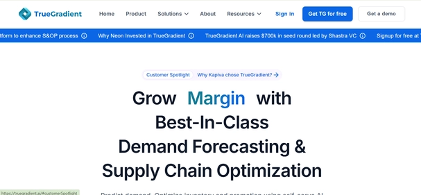 TrueGradient homepage