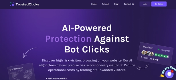 Trusted Clicks homepage