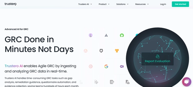 Trustero AI homepage