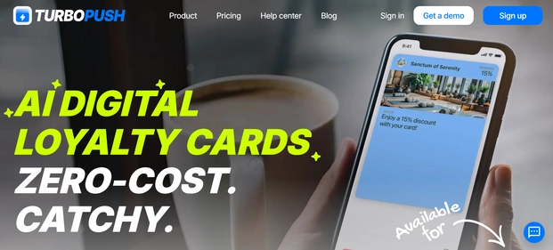 TurboPush homepage