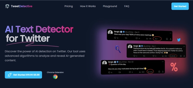 TweetDetective homepage