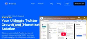 Tweetlio homepage