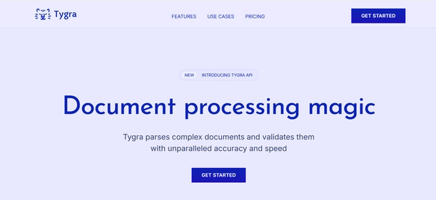 Tygra homepage
