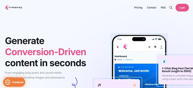 TypeBoss homepage