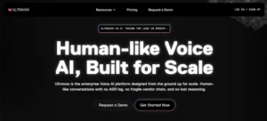 UltraVox AI homepage